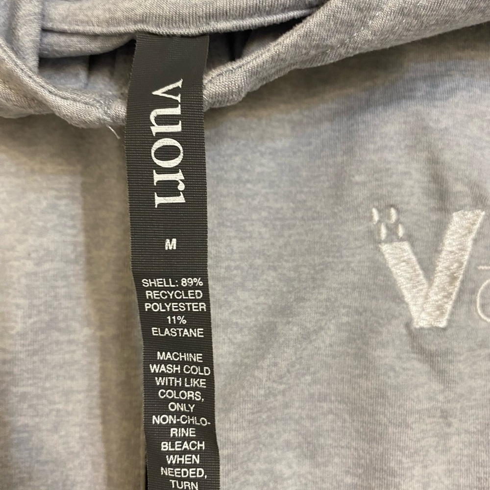 Vuori Light Gray Half-Zip Hoodie Pullover - Picture 3 of 6
